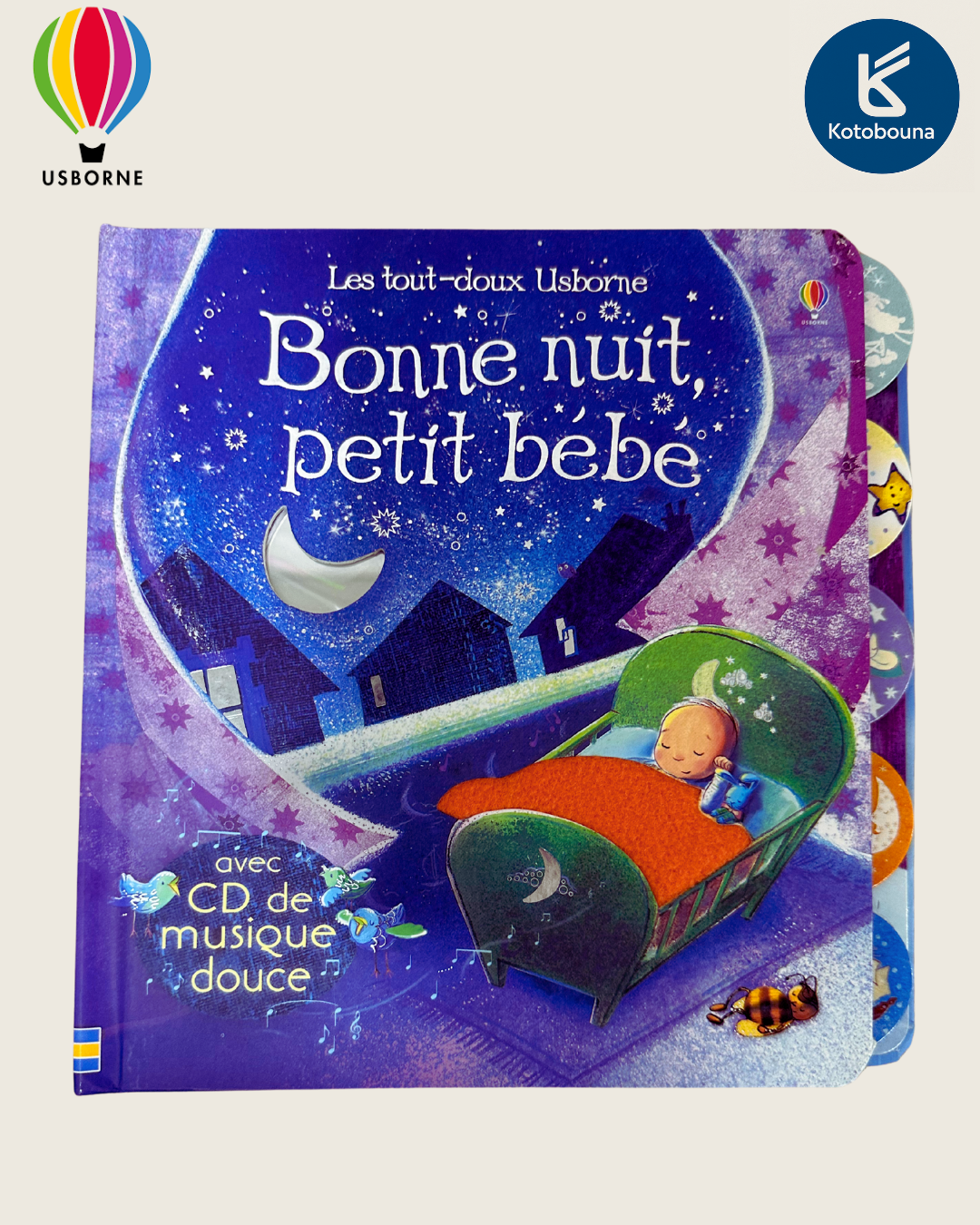 BONNE NUIT PETIT BÉBÉ AVEC CD DE MUSIQUE DOUCE